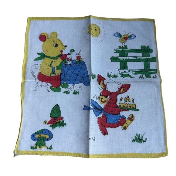 Vintage 60s children’s handkerchiefs set - Picture 4 of 7